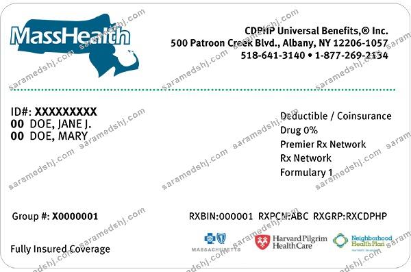 Massachusetts health insurance card